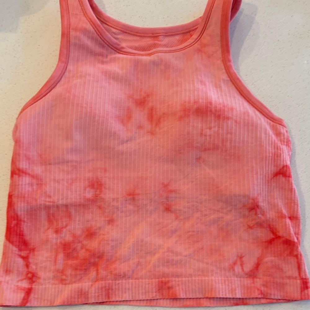 Lululemon Tie-Dye Tank Top built in bra